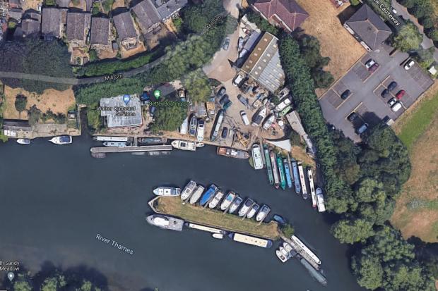 Reading Chronicle: Mill Green in Caversham, with Ivan Carter's moorings seen to the left, and the Better Boating Company to the right. Credit: Google Maps